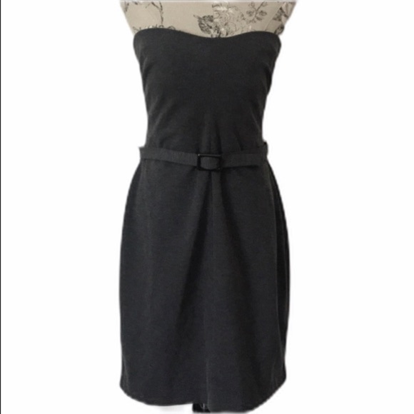 🆕 Banana Republic Gray Strapless Dress 14 - Picture 1 of 7